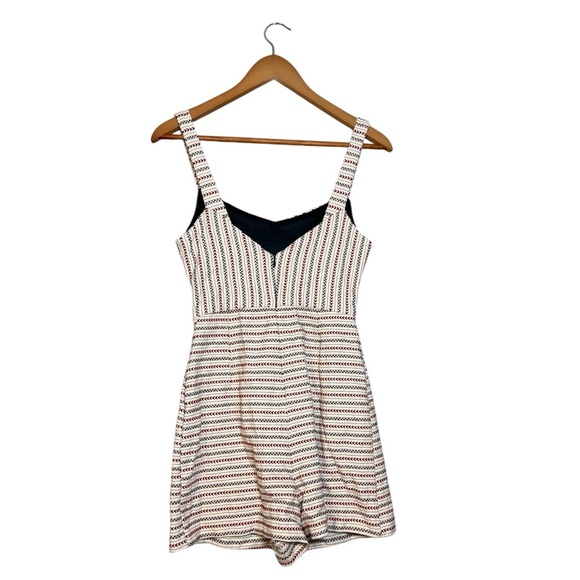 Zara TRF Women’s Small Multi Color Striped Dress Romper Cutout Tribal - Picture 8 of 11